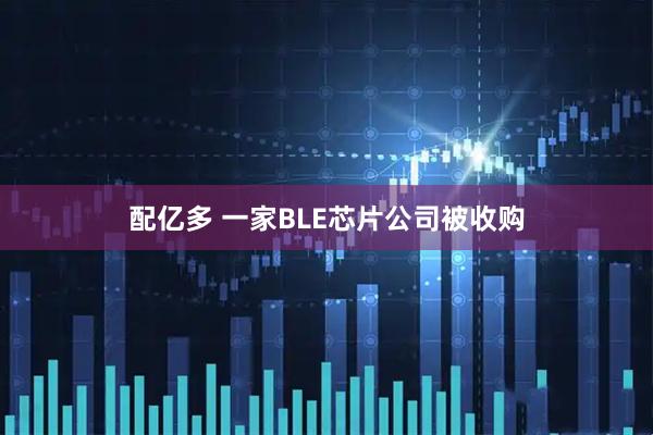 配亿多 一家BLE芯片公司被收购